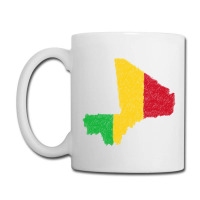 Mali Map Flag Drawing Line Art Coffee Mug | Artistshot