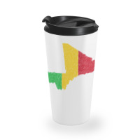 Mali Map Flag Drawing Line Art Travel Mug | Artistshot