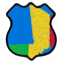 Mali Map Flag Drawing Line Art Shield Patch | Artistshot