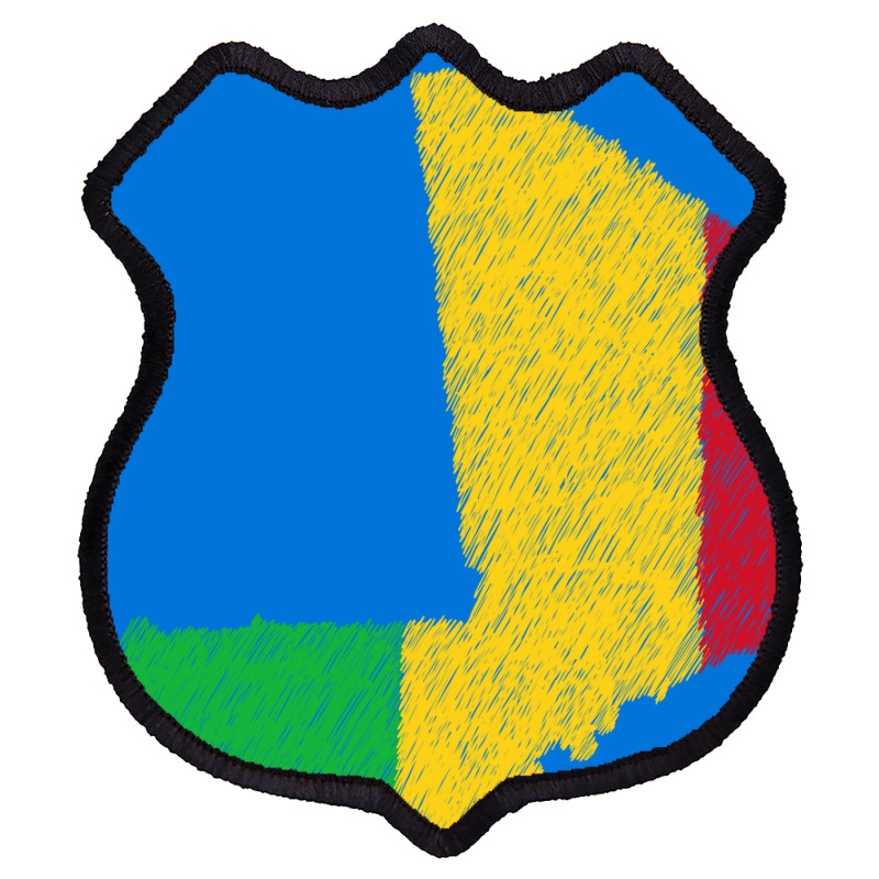 Mali Map Flag Drawing Line Art Shield Patch | Artistshot