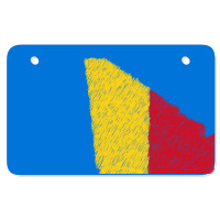 Mali Map Flag Drawing Line Art Atv License Plate | Artistshot