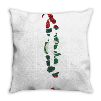 Maldives Map Flag Drawing Line Art Throw Pillow | Artistshot