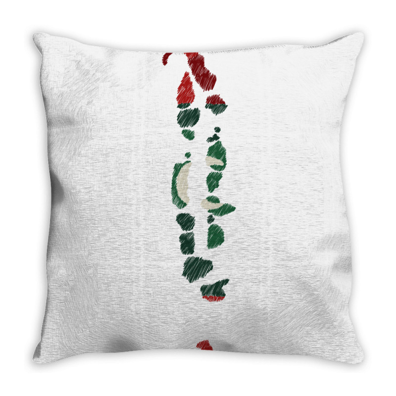 Maldives Map Flag Drawing Line Art Throw Pillow | Artistshot