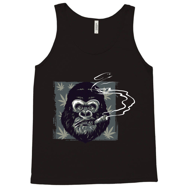 Smoking Angry Monkey Tank Top by AURRADILLARD | Artistshot