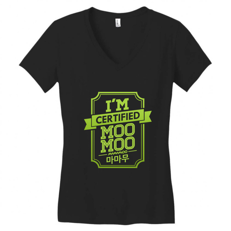 Certified Moomoo Mamamoo Women's V-Neck T-Shirt by DWAYNEALANSHOREY | Artistshot