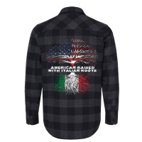 American Raised With Italian Roots Italy Pullover Hoodie Flannel Shirt | Artistshot