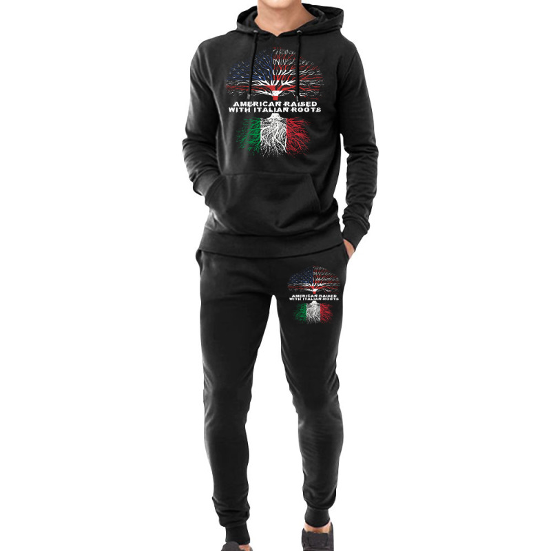 American Raised With Italian Roots Italy Pullover Hoodie Hoodie & Jogger set by JoshuaDavidRocoe | Artistshot