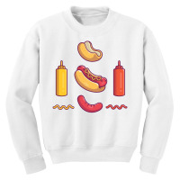 Hotdog Ingredient Elements Youth Sweatshirt | Artistshot