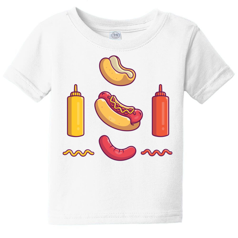 Hotdog Ingredient Elements Baby Tee | Artistshot