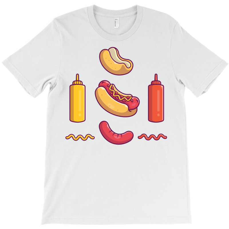 Hotdog Ingredient Elements T-shirt | Artistshot