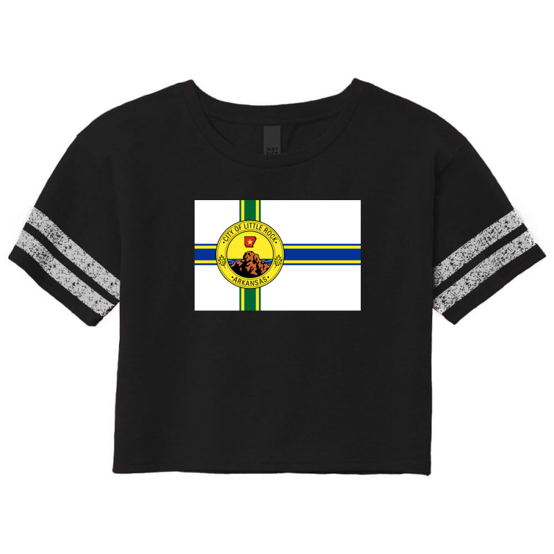 Official Little Rock Arkansas Flag - Rock The Little Rock Flag Scorecard Crop Tee by ChristineErevelles | Artistshot