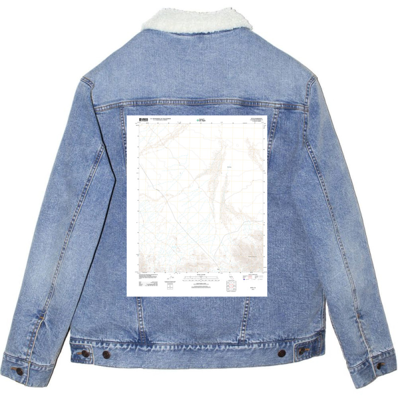 Usgs Topo Map California Ca Styx 20120319 Tm Geo 1 Unisex Sherpa-lined Denim Jacket | Artistshot