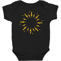 Thunder Bolt Circle Baby Bodysuit | Artistshot