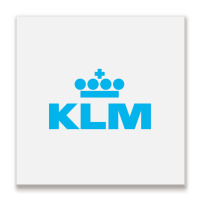 Gorgeus Blue Klm Metal Print Square | Artistshot