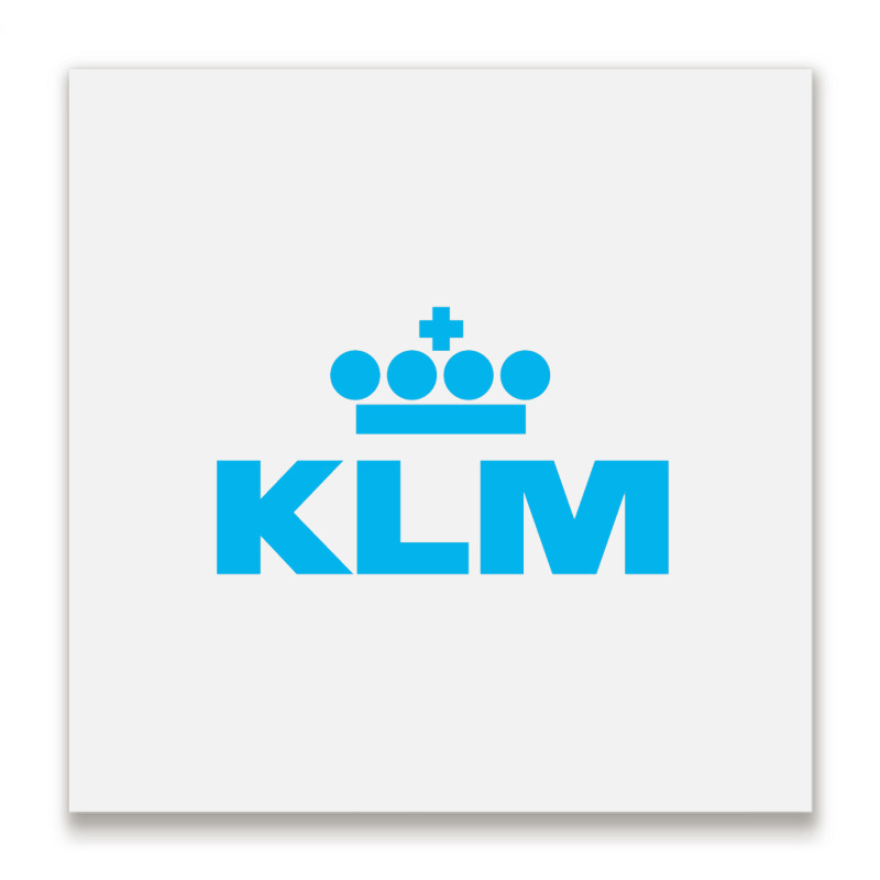 Gorgeus Blue Klm Metal Print Square | Artistshot