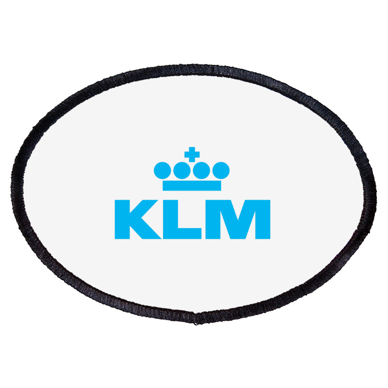 Gorgeus Blue Klm Oval Patch | Artistshot