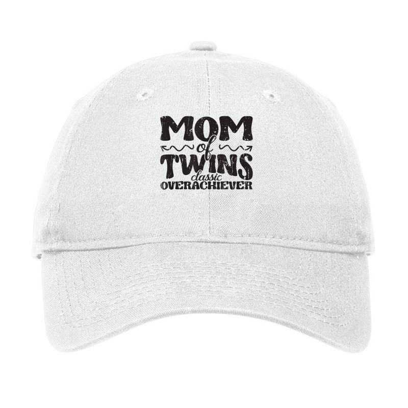 Mom Of Twins Classic Overachiever   Mom T Shirt Adjustable Cap | Artistshot