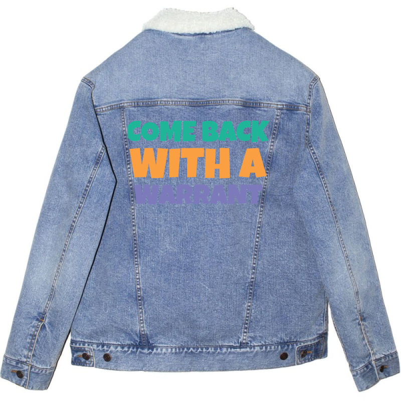 Great Rewards Come Back With A Warrant Gift For Movie Fans 1 Unisex Sherpa-Lined Denim Jacket by CrystalWanda | Artistshot