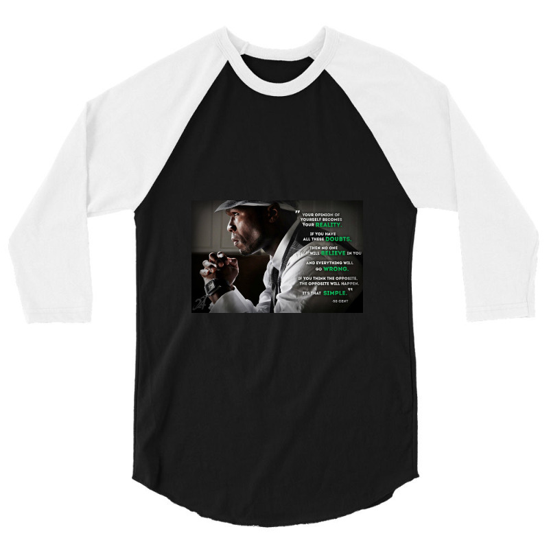 Get Rich Or Die Tryin' 3/4 Sleeve Shirt | Artistshot