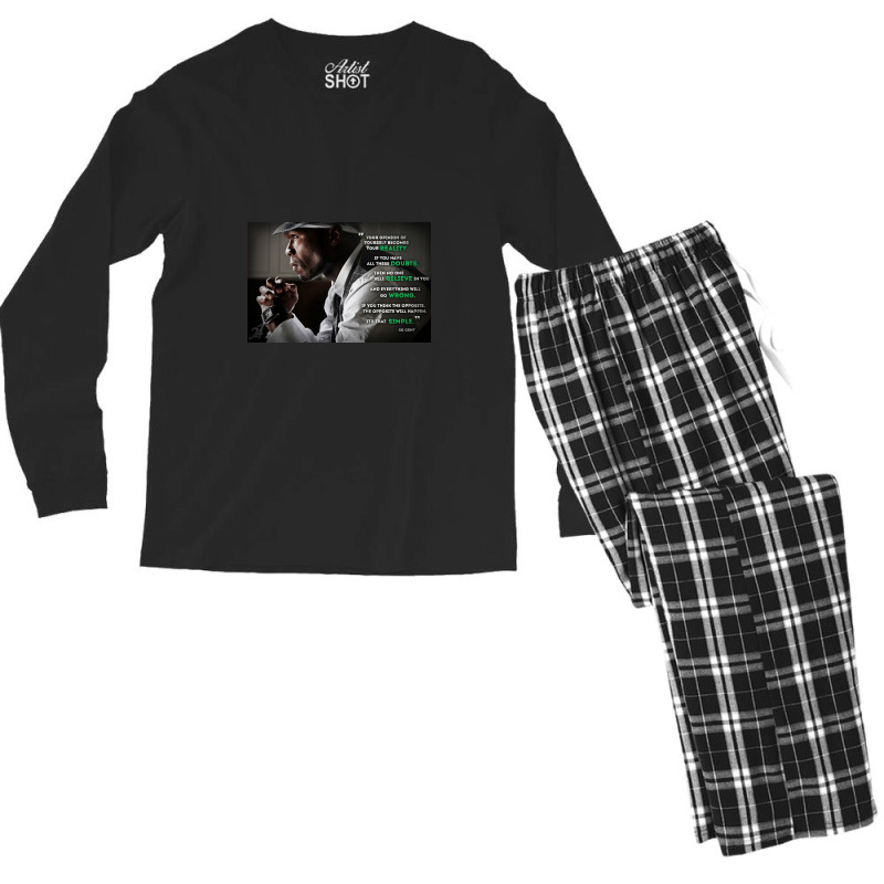 Get Rich Or Die Tryin' Men's Long Sleeve Pajama Set | Artistshot