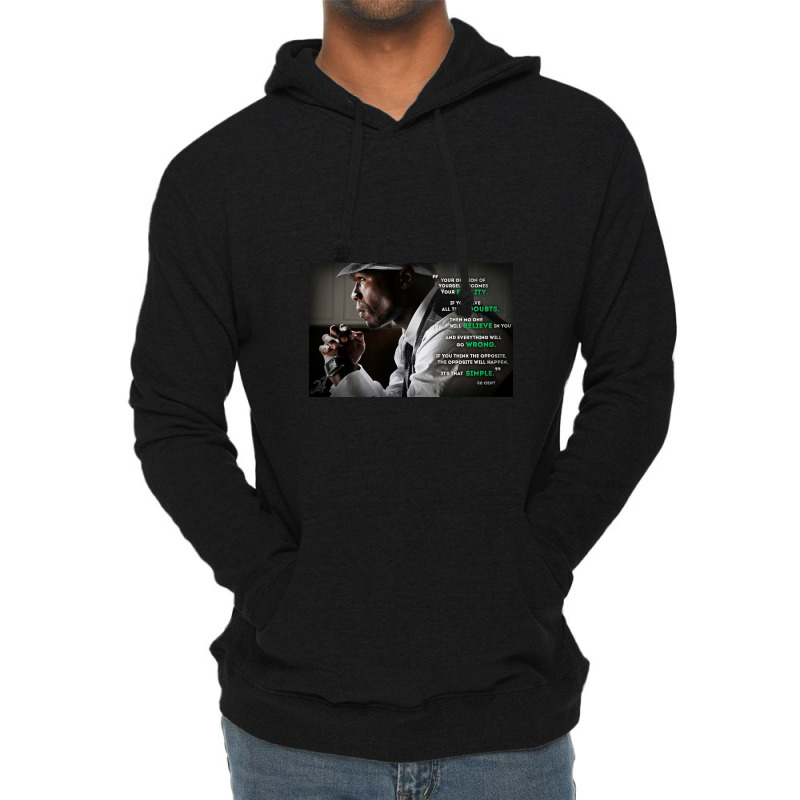 Get Rich Or Die Tryin' Lightweight Hoodie | Artistshot