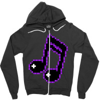 Purp Music Note 1 Zipper Hoodie | Artistshot