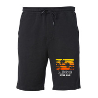 California Summer Beach For Dark Fleece Short | Artistshot