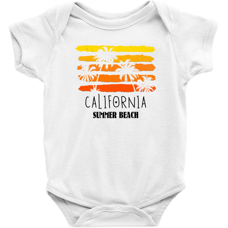 California Summer Beach For Light Baby Bodysuit | Artistshot