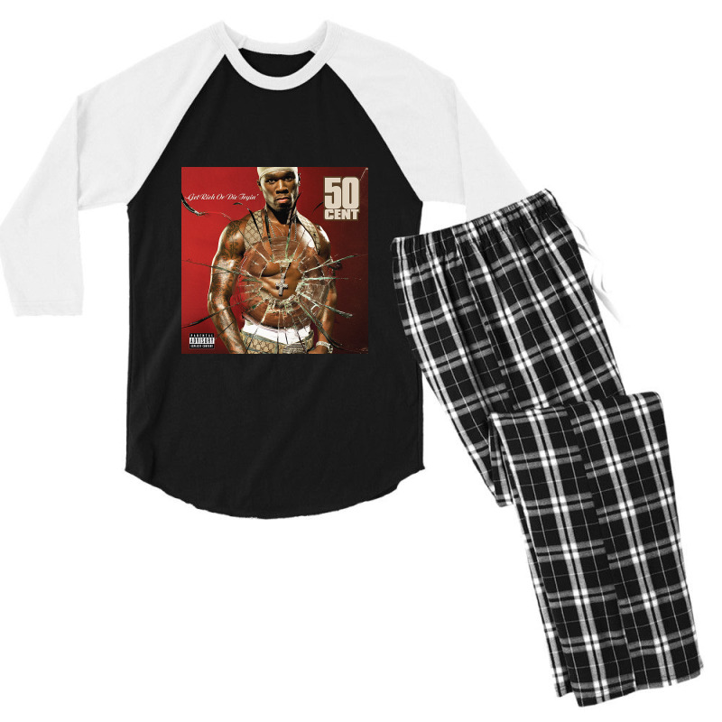 Get Rich Or Die Tryin' Men's 3/4 Sleeve Pajama Set | Artistshot