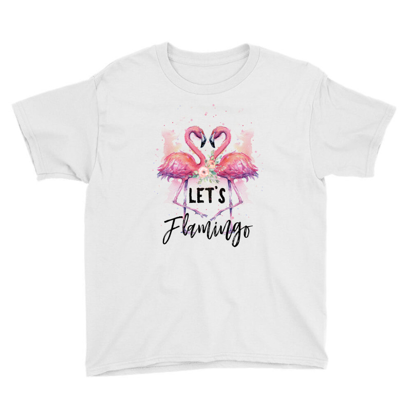 Let's Flamingo Youth Tee | Artistshot