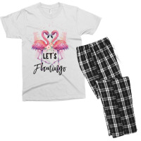 Let's Flamingo Men's T-shirt Pajama Set | Artistshot