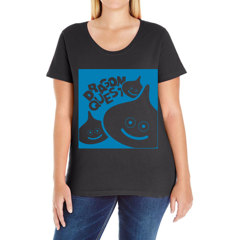 Dragon Quest Slime Ladies Curvy T-Shirt by JohnLoechler | Artistshot