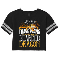 Sorry I Have Plans With My Bearded Dragon Scorecard Crop Tee | Artistshot