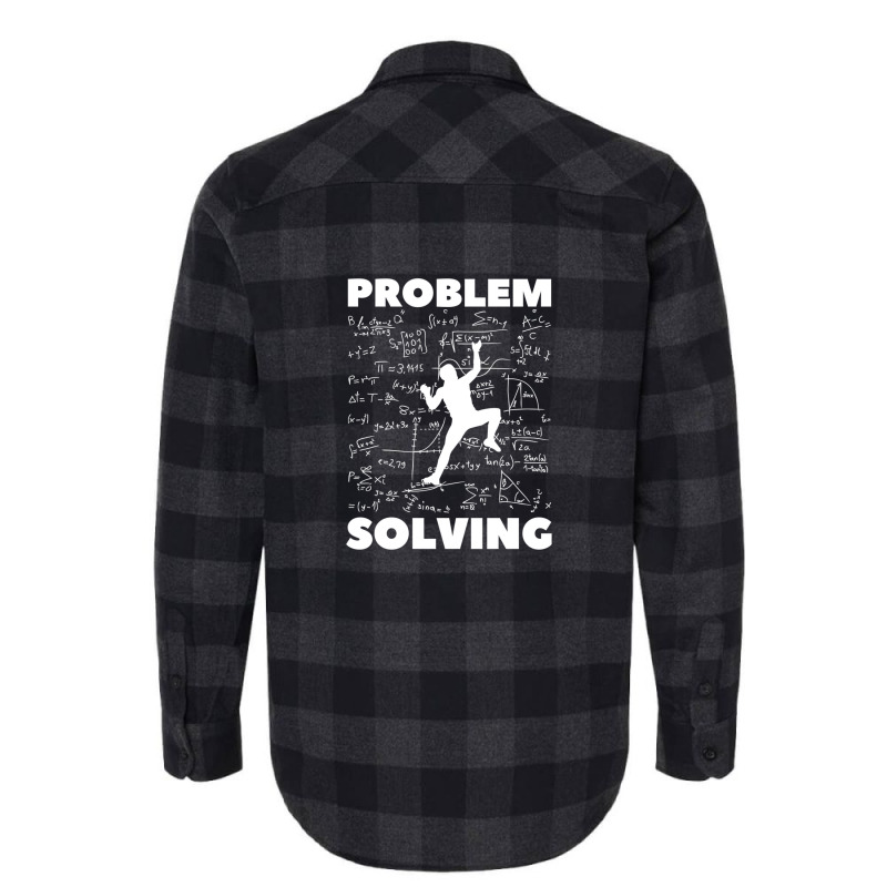 Problem Solving. Rock Climbing. Bouldering Flannel Shirt | Artistshot