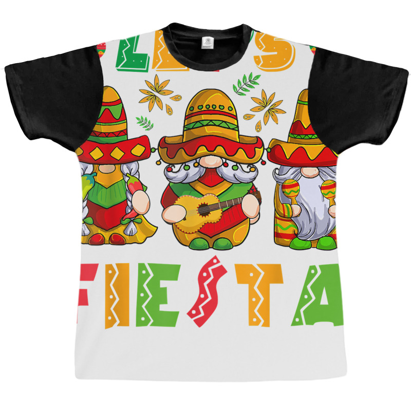 Let's Fiesta Cinco De Mayo Latin Gnomes Mexican Party Poncho T Shirt Graphic T-shirt by wiltoban | Artistshot