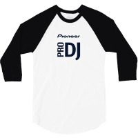 Captivating Pioneer Pro Dj Blue Old 3/4 Sleeve Shirt | Artistshot