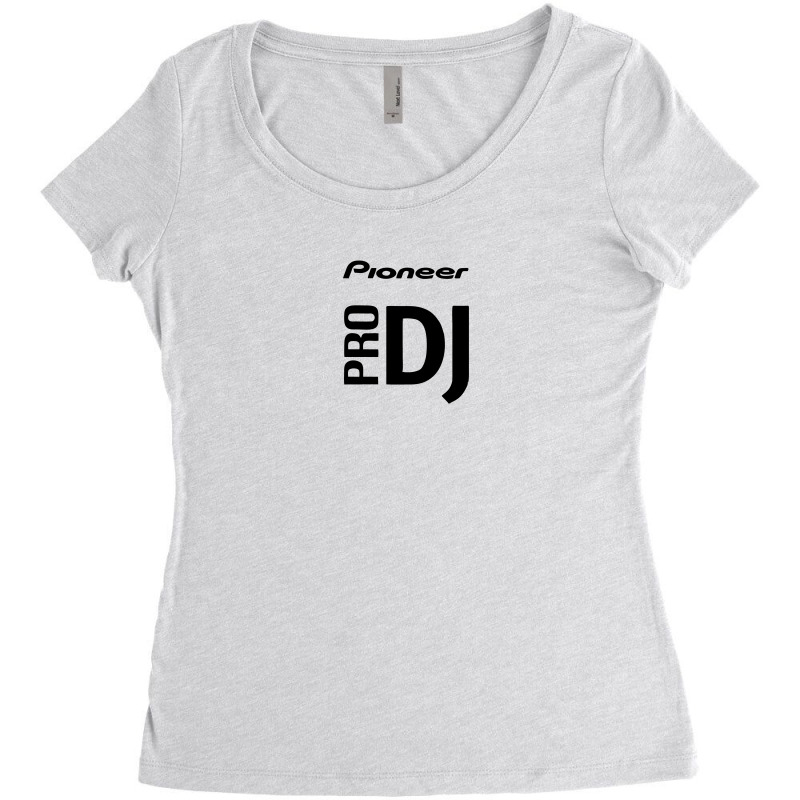 Appealing Pioneer Pro Dj Black Women's Triblend Scoop T-shirt by Bieniso | Artistshot