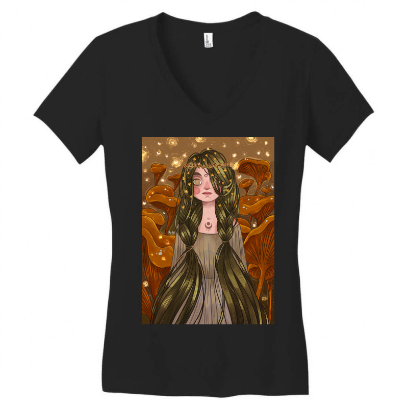 Forest Witch Women's V-Neck T-Shirt by Olya Luki | Artistshot