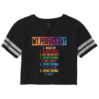 My Perfect Sport Fishing Day Scorecard Crop Tee | Artistshot