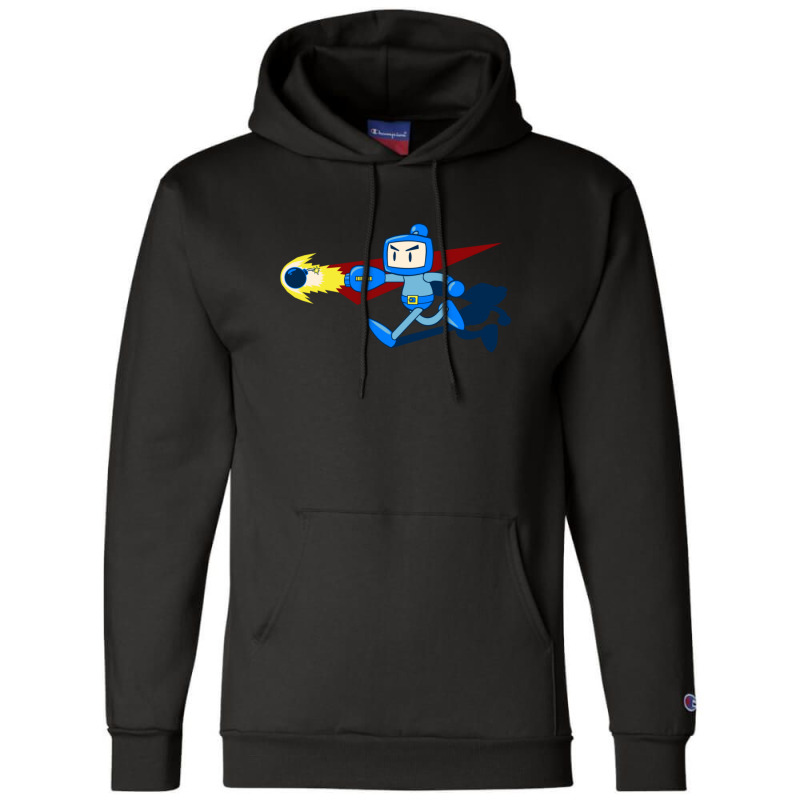 The Blue Bomber Man Champion Hoodie | Artistshot