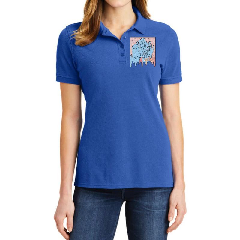 Locket Drip Ladies Polo Shirt by menikagorze | Artistshot