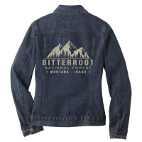 Bitterroot National Forest Montana Idaho Pullover Ladies Denim Jacket | Artistshot