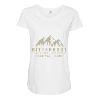 Bitterroot National Forest Montana Idaho Pullover Maternity Scoop Neck T-shirt | Artistshot