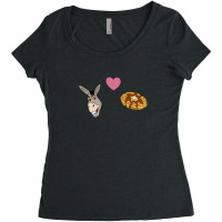 Donkey Loves Waffles Women's Triblend Scoop T-shirt | Artistshot