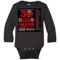 Life Of Agony 30 Sick Years Of Agony North America Dates Long Sleeve Baby Bodysuit | Artistshot