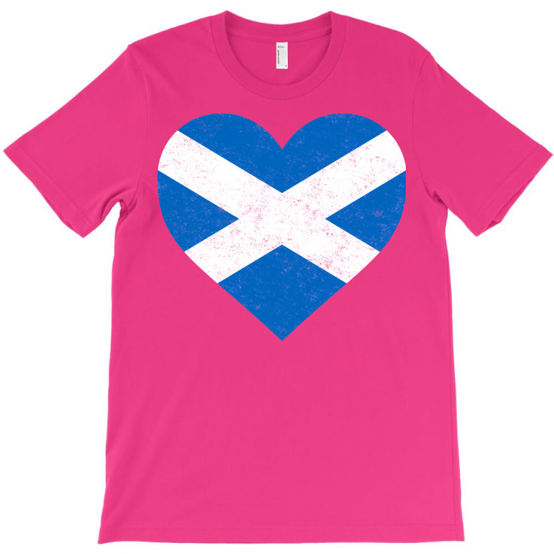 Scotland Flag Shirt Heart   Scottish Shirt T-Shirt by itxasdabyf | Artistshot