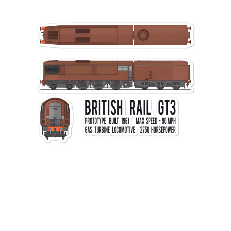 Artistshot Trending 1960s Blueprints Infographic Schematics Railfan Tr Sticker | Artistshot