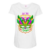 Let The Funny Shenanigans Begin Mardi Gras Festival Parade T Shirt Maternity Scoop Neck T-shirt | Artistshot