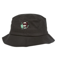 Ripped Electric Guitar Offset Style Surf Green Color Bucket Hat | Artistshot