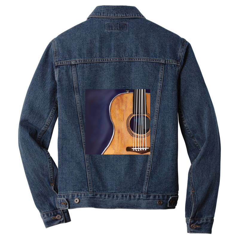 Strings To My Guitar Men Denim Jacket by PhillipVickers | Artistshot